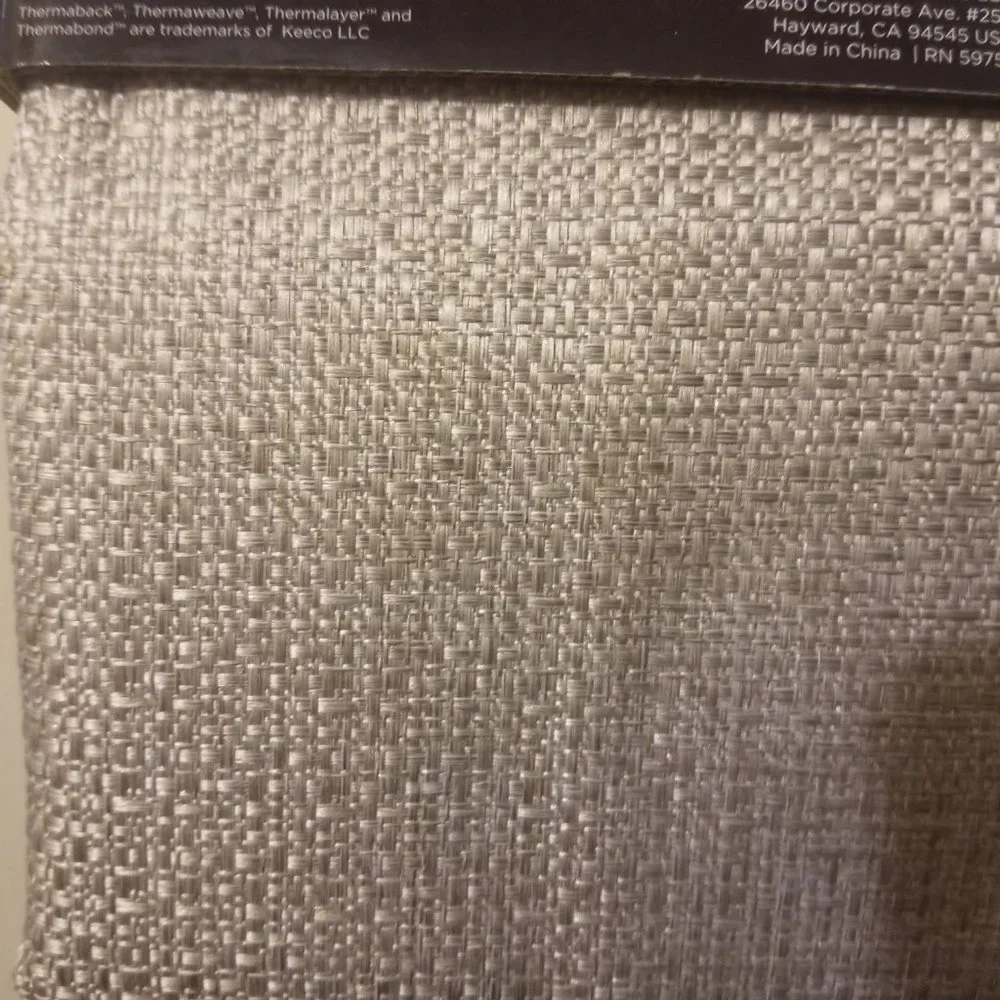 Eclipse Blackout 40x63 Desmond Flax Basketweave Grommet Gold Beige Curtain